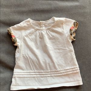 Burberry baby 12 month white top